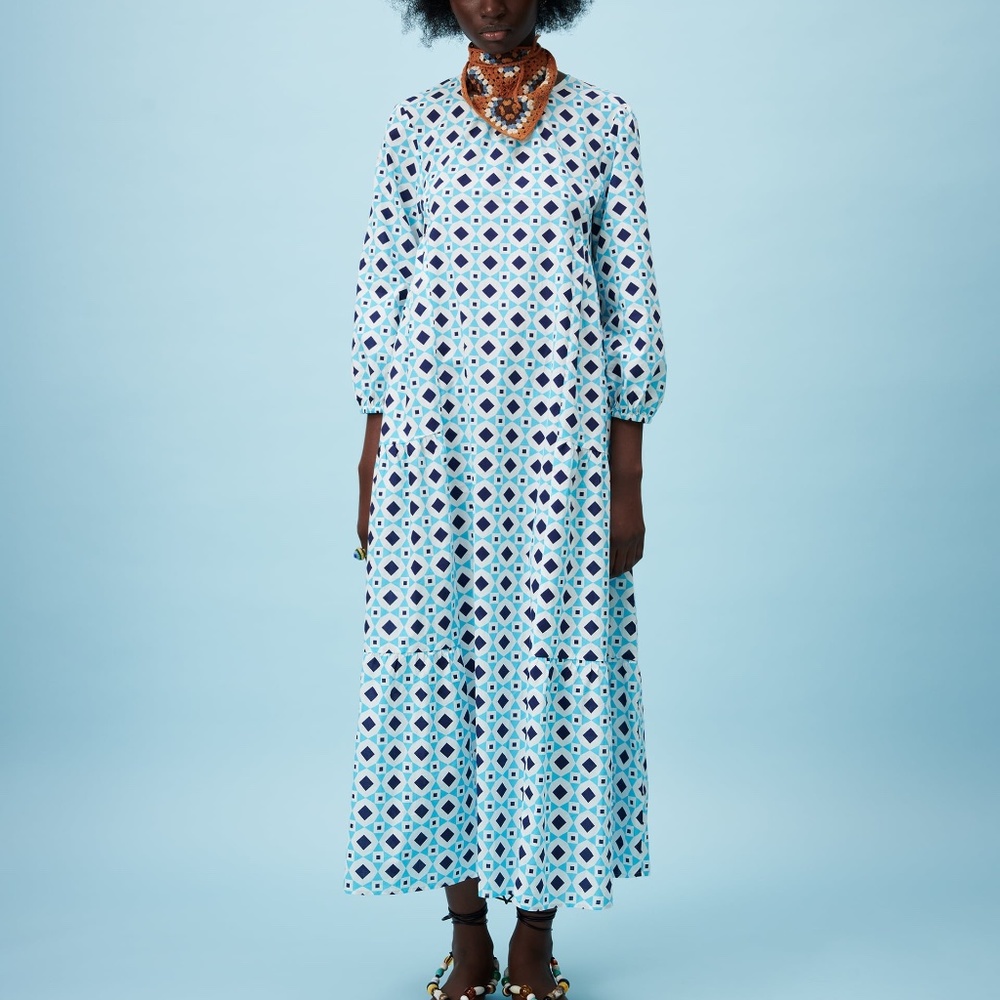 Zara The Isa Dress Kaftan - 100% Cotton - L